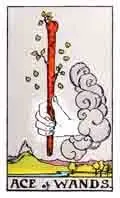 Tarot Minor Arcana card: Ace of Wands